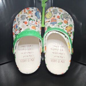 Disney Parks Crocs EPCOT Flower & Garden How To Garden Shoe Size Men 3 Women 5